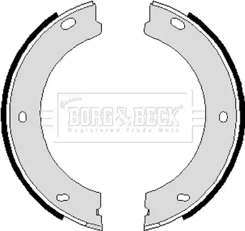 комплект спирачна челюст, ръчна спирачка BORG & BECK BBS6084