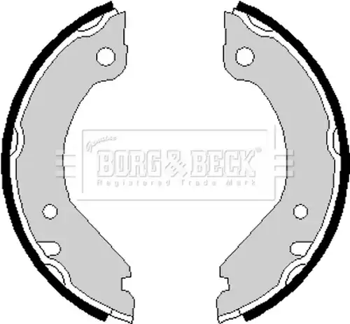 комплект спирачна челюст, ръчна спирачка BORG & BECK BBS6134