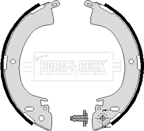 комплект спирачна челюст BORG & BECK BBS6197