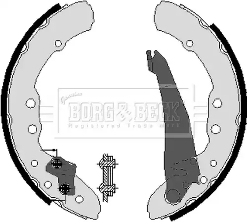 комплект спирачна челюст BORG & BECK BBS6212