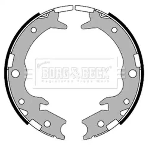 комплект спирачна челюст, ръчна спирачка BORG & BECK BBS6321