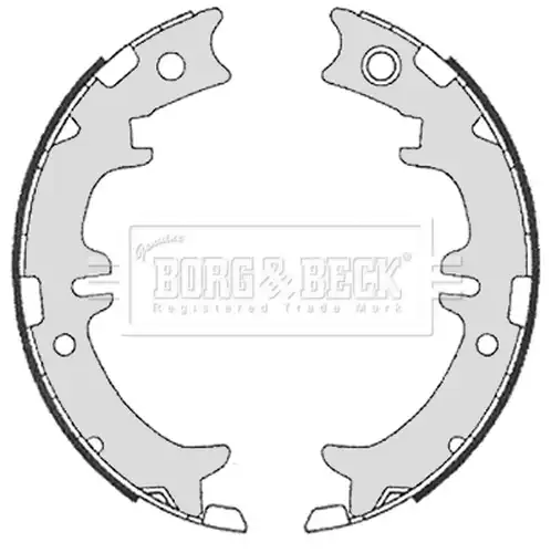 комплект спирачна челюст, ръчна спирачка BORG & BECK BBS6330