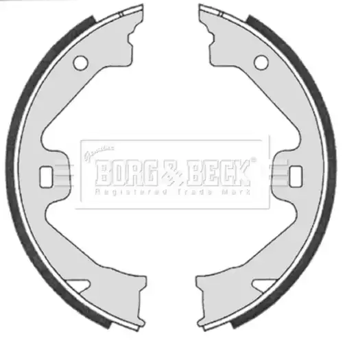 комплект спирачна челюст, ръчна спирачка BORG & BECK BBS6331