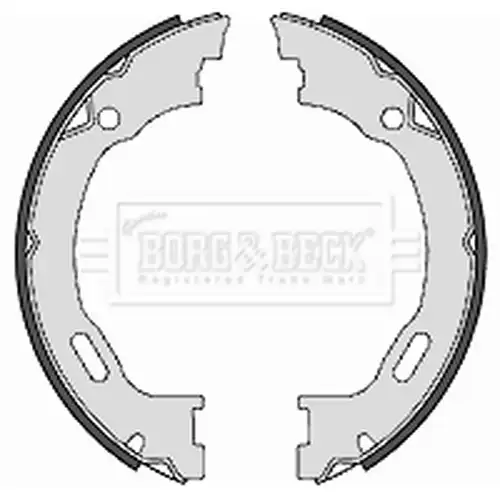 комплект спирачна челюст, ръчна спирачка BORG & BECK BBS6363