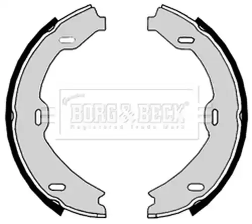 комплект спирачна челюст, ръчна спирачка BORG & BECK BBS6372