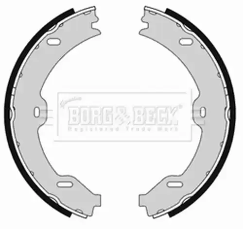 комплект спирачна челюст, ръчна спирачка BORG & BECK BBS6393