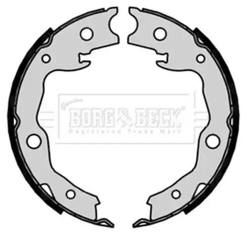 комплект спирачна челюст, ръчна спирачка BORG & BECK BBS6403