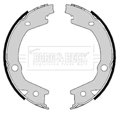 комплект спирачна челюст, ръчна спирачка BORG & BECK BBS6406