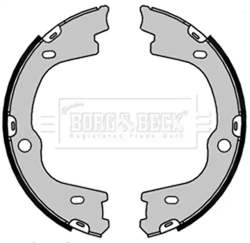 комплект спирачна челюст, ръчна спирачка BORG & BECK BBS6459