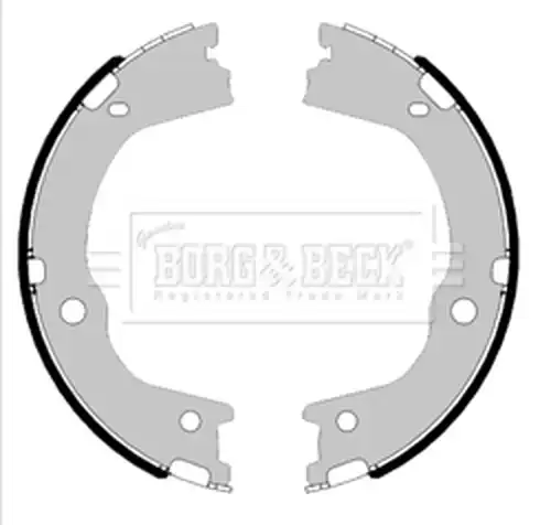 комплект спирачна челюст, ръчна спирачка BORG & BECK BBS6466