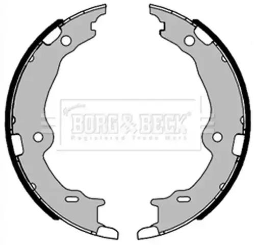 комплект спирачна челюст, ръчна спирачка BORG & BECK BBS6473