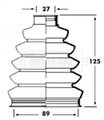 комплект маншон, полуоска BORG & BECK BCB2358