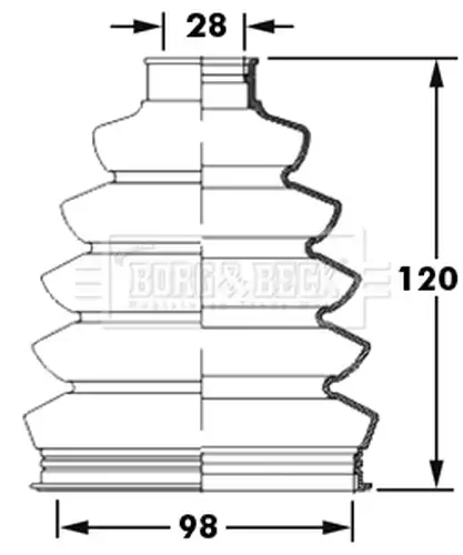 комплект маншон, полуоска BORG & BECK BCB2394