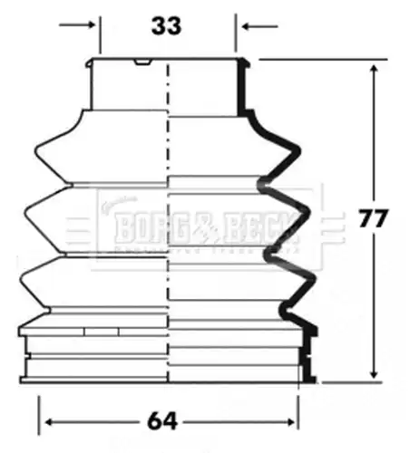 комплект маншон, полуоска BORG & BECK BCB6095