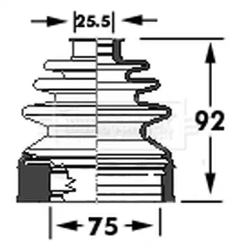 комплект маншон, полуоска BORG & BECK BCB6117