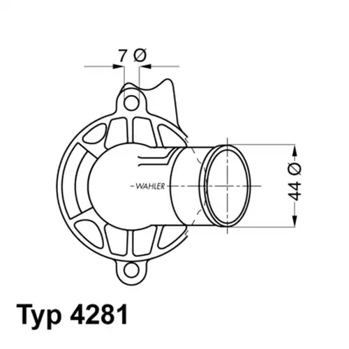 термостат, охладителна течност BorgWarner (Wahler) 4281.87D