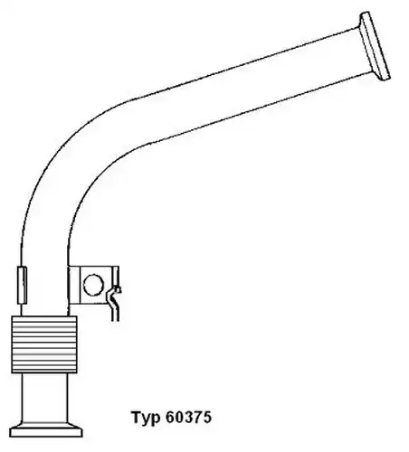 тръбопровод, AGR-вентил BorgWarner (Wahler) 60375D