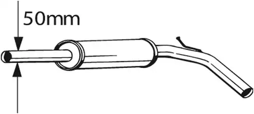 средно гърне BOSAL 233-395