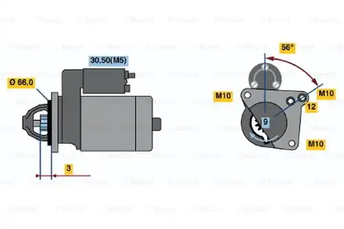 стартер BOSCH 0 001 106 023