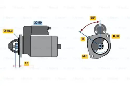 стартер BOSCH 0 001 107 097