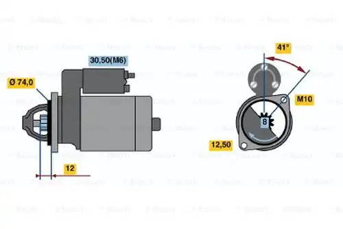 стартер BOSCH 0 001 107 431