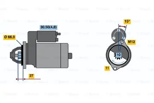 стартер BOSCH 0 001 107 508