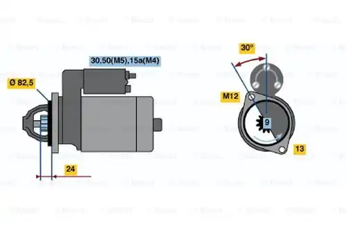 стартер BOSCH 0 001 108 021