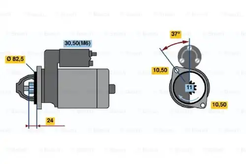 стартер BOSCH 0 001 109 033