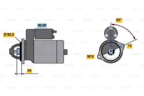 стартер BOSCH 0 001 109 041