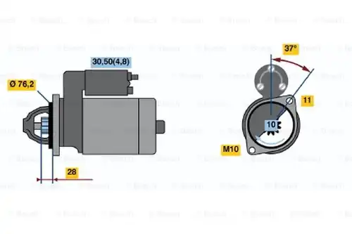 стартер BOSCH 0 001 109 258