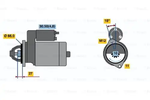 стартер BOSCH 0 001 109 361