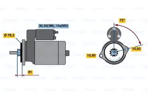 стартер BOSCH 0 001 110 081