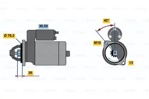 стартер BOSCH 0 001 110 130