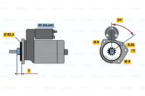 стартер BOSCH 0 001 112 044