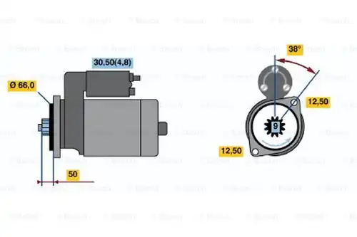 стартер BOSCH 0 001 124 018