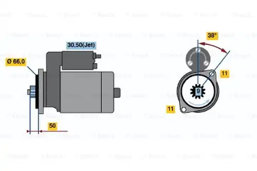 стартер BOSCH 0 001 124 022