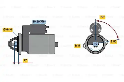 стартер BOSCH 0 001 138 011