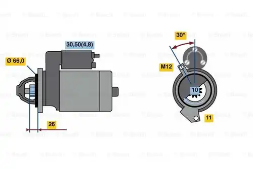 стартер BOSCH 0 001 138 019