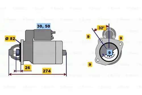 стартер BOSCH 0 001 218 164