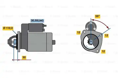 стартер BOSCH 0 001 218 822