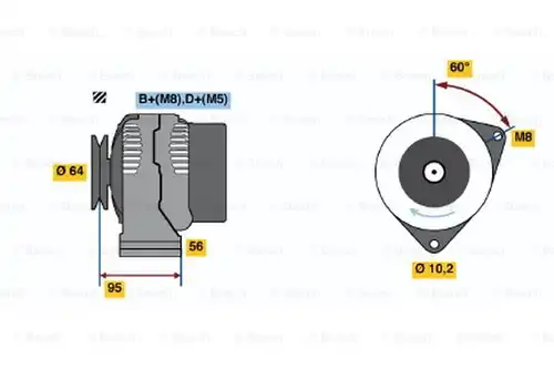 генератор BOSCH 0 120 335 007