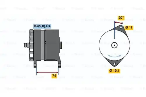 генератор BOSCH 0 120 339 515