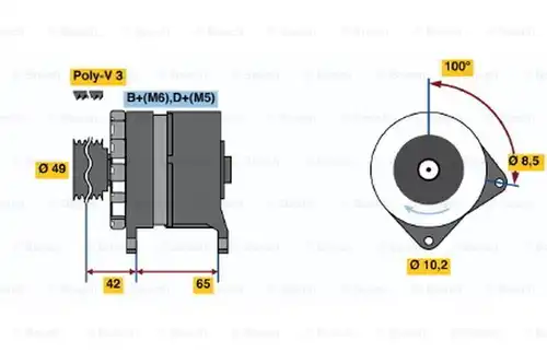 генератор BOSCH 0 120 339 547