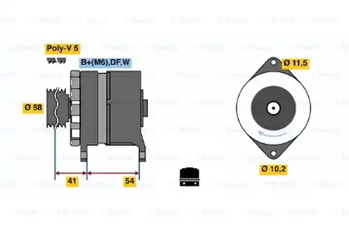 генератор BOSCH 0 120 450 027