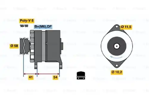 генератор BOSCH 0 120 450 029