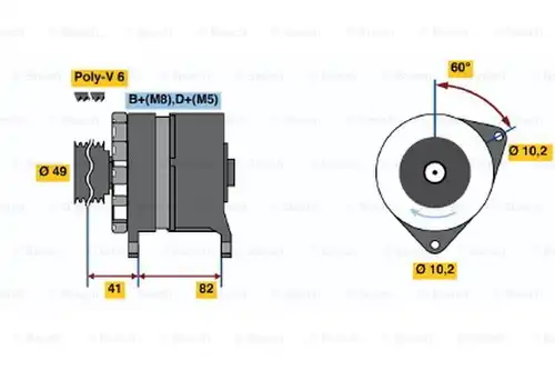 генератор BOSCH 0 120 468 005