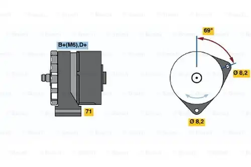 генератор BOSCH 0 120 468 009