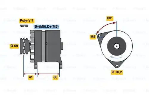 генератор BOSCH 0 120 468 024