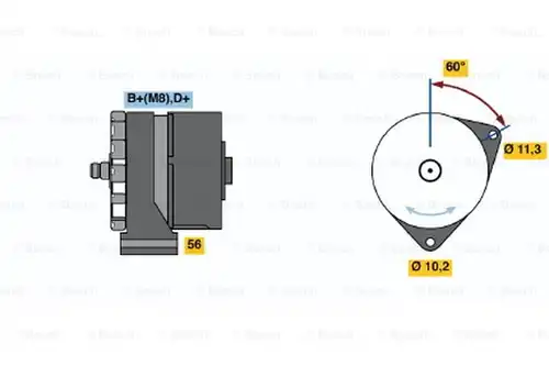 генератор BOSCH 0 120 468 035