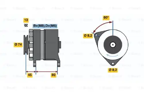 генератор BOSCH 0 120 468 051